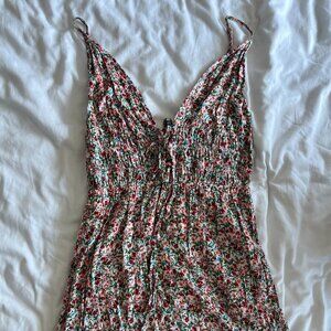 Promesa Strappy Maxi Dress, Multicolor Floral (size M)